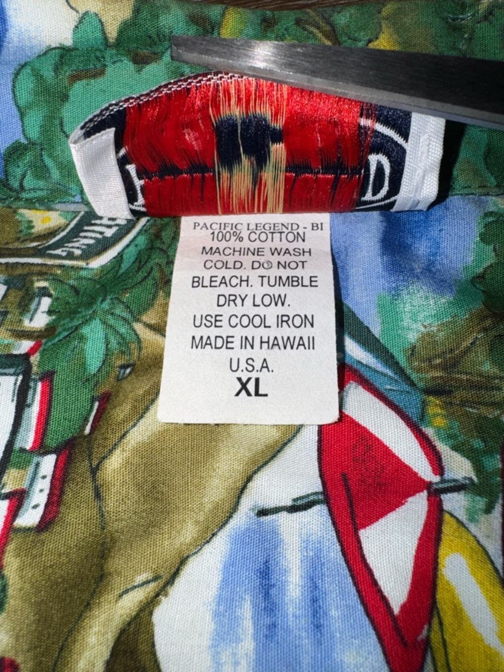 Route 66 Beach Cotton Hawaiian Shirt All Over Print Lightweight Button Down XL - Picture 6 of 10